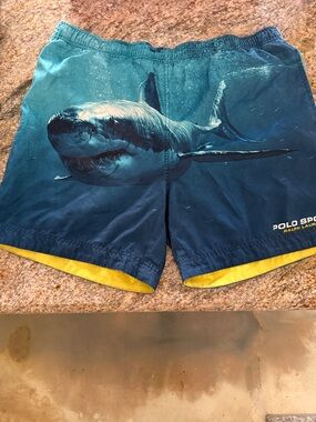Insanely Rare Grail Polo Ralph Lauren Great White Shark Swim Trunks